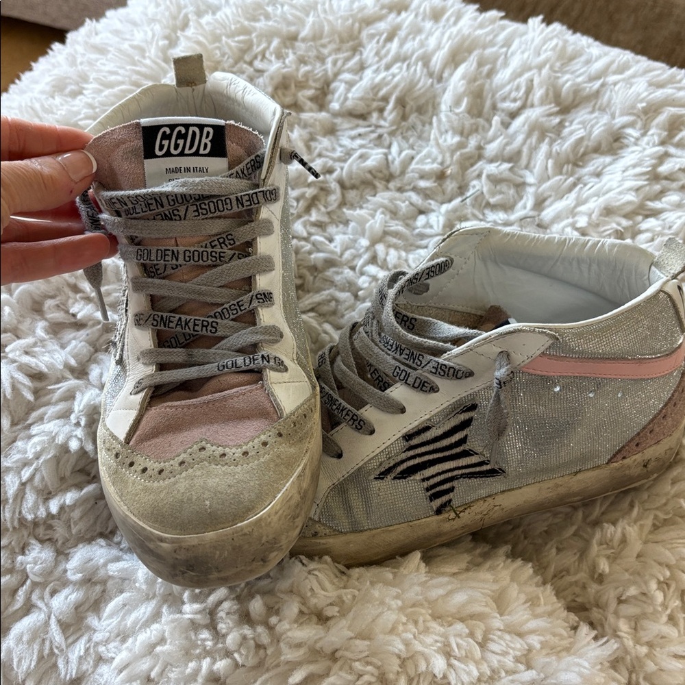 Golden Goose Women's Sneakers in Pink and Gray